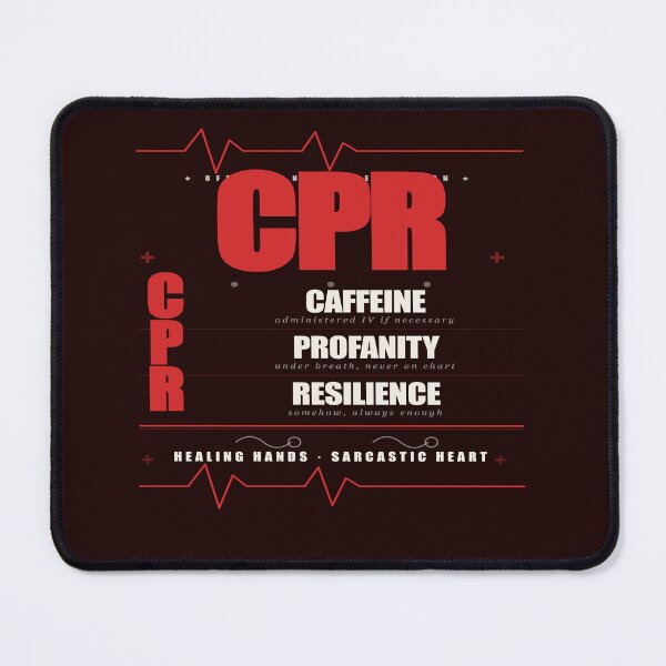 Item preview, CPR Caffeine Profanity Resilience Funny Nurse Gift Shirt designed and sold by Mega-Shopping.