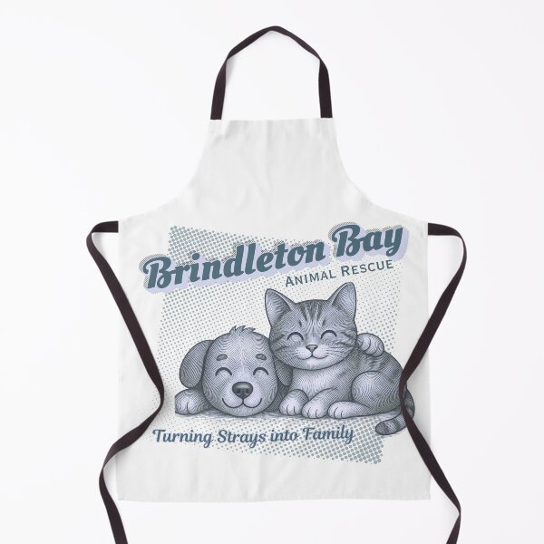 Item preview, Brindleton Bay Animal Rescue — Turning Strays into Family | Vintage Retro Cat & Dog Rescue Tee designed and sold by DonnaRaine.