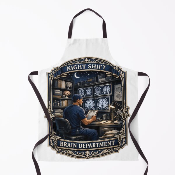 Item preview, Night Shift Brain Department Neuroscience Nurse Gift designed and sold by YMLux.