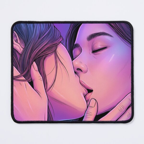 Item preview, Destiny Kisses Neon Thai GL Series Lgbtq+ Love Sapphic Decor Poster Print Art Comic designed and sold by Mind Space.