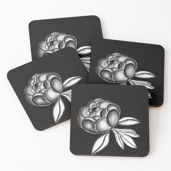 Item preview, Peony noir designed and sold by MirelaBadea.