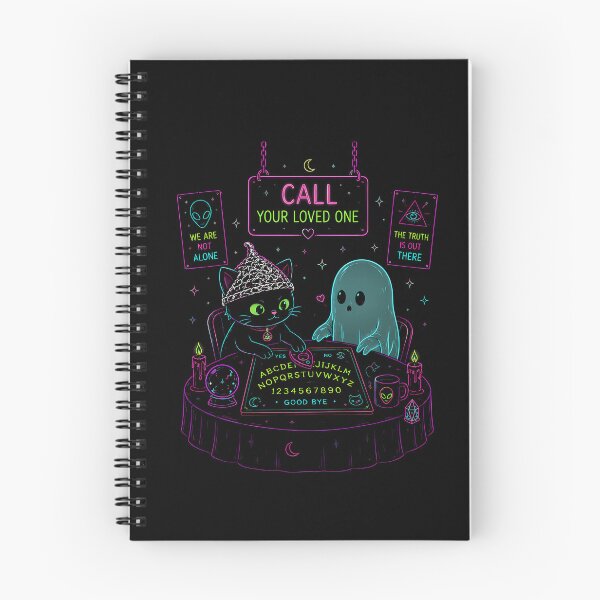 Item preview, Call Your Loved One Conspiracy Cat Ouija Neon Art designed and sold by Conspiracy Cat Club.