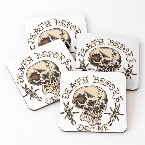 Item preview, Death Before Decaf designed and sold by CaseyDoesTattoo.