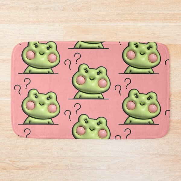 Item preview, Confused Cute Green Frog Kawaii 3D Pastel Aesthetic designed and sold by Rawafi Art Studio.