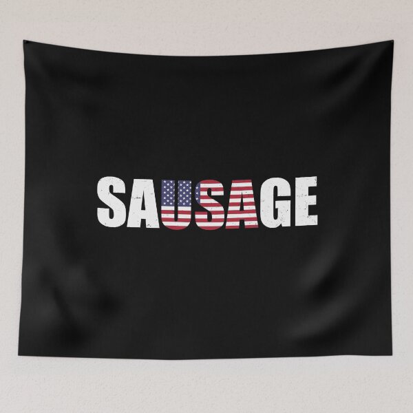 Item preview, Funny USA Sausage  designed and sold by Sleazoid.