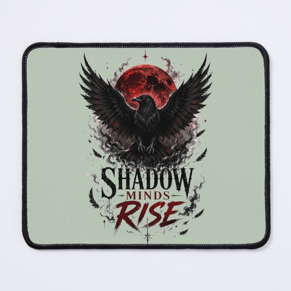 Item preview, Silent Wings of Darkness – Gothic Raven Motivation Art Print designed and sold by Inner Flame Studio.