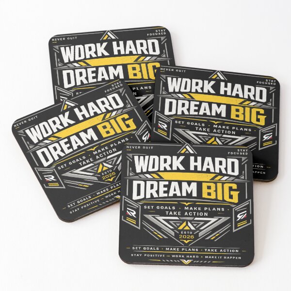 Item preview, WORK HARD DREAM BIG designed and sold by REDIQON.