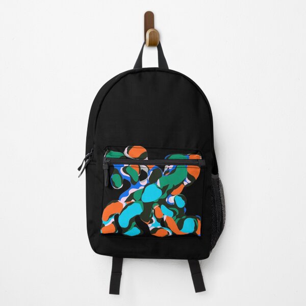 Item preview, Abstract Vibrant Fluid Mosaic designed and sold by Rawafi Art Studio.