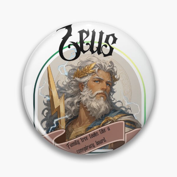Item preview, Zeus | Family Tree Looks Like a Conspiracy Board | Funny Greek Mythology Design designed and sold by Mae Jays Emporium .