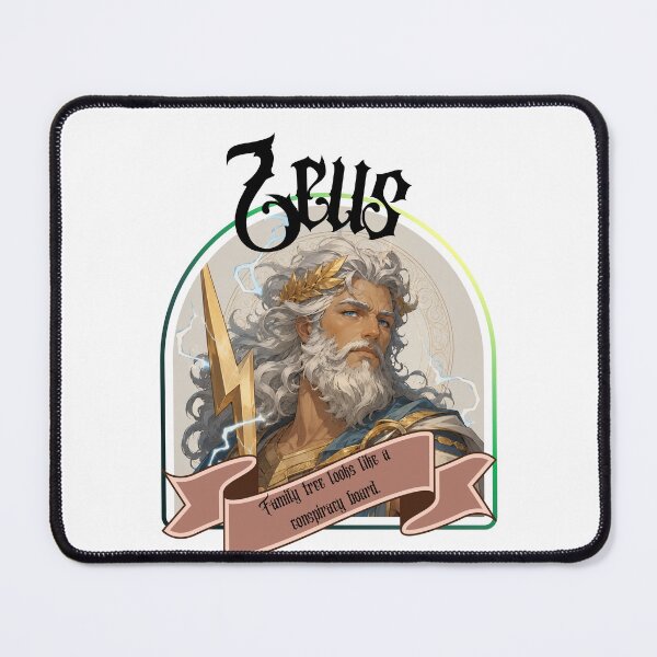 Item preview, Zeus | Family Tree Looks Like a Conspiracy Board | Funny Greek Mythology Design designed and sold by Mae Jays Emporium .