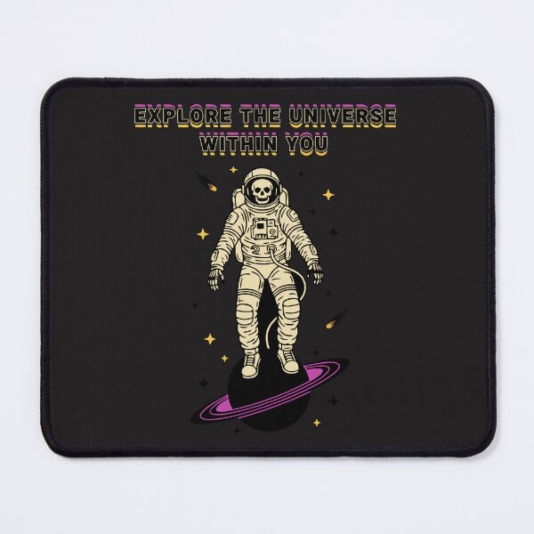 Item preview, "Explore The Universe Within You" Astronaut Skeleton Space Art designed and sold by Cipher & Soul.