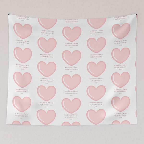 Item preview,  Pink Heart Quote | Soft Romantic Aesthetic Design designed and sold by Rawafi Art Studio.