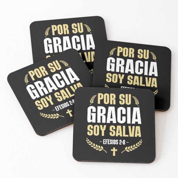 Item preview, Bible verse Ephesians 2:8 By grace I am saved through faith. Cross designed and sold by Luz y Estilo.