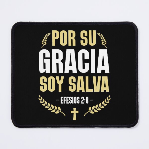 Item preview, Bible verse Ephesians 2:8 By grace I am saved through faith. Cross designed and sold by Luz y Estilo.
