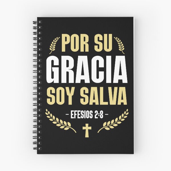Item preview, Bible verse Ephesians 2:8 By grace I am saved through faith. Cross designed and sold by Luz y Estilo.