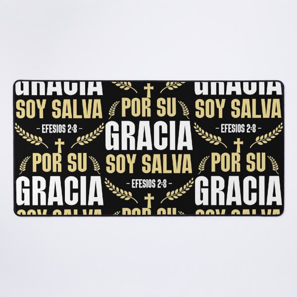 Item preview, Bible verse Ephesians 2:8 By grace I am saved through faith. Cross designed and sold by Luz y Estilo.