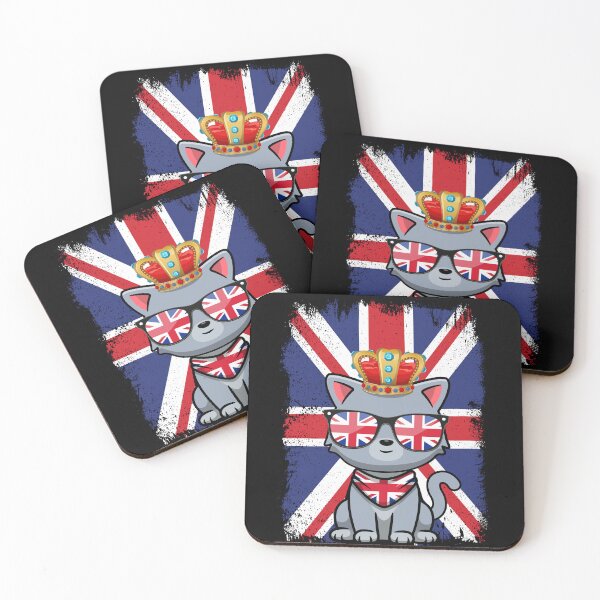 Item preview, Union Jack Cat British Crown England Royal Souvenir designed and sold by Antdoodle.