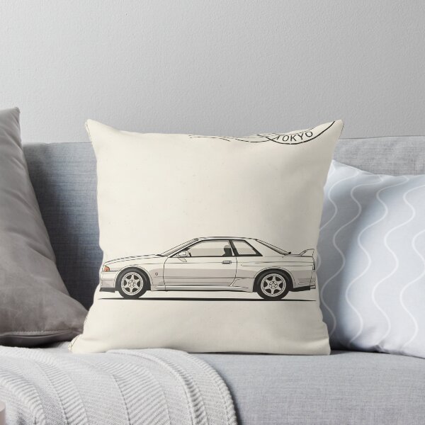 Item preview, Nissan Skyline GT-R R32 Godzilla JDM Vintage Postage Stamp Art designed and sold by Motorline44.