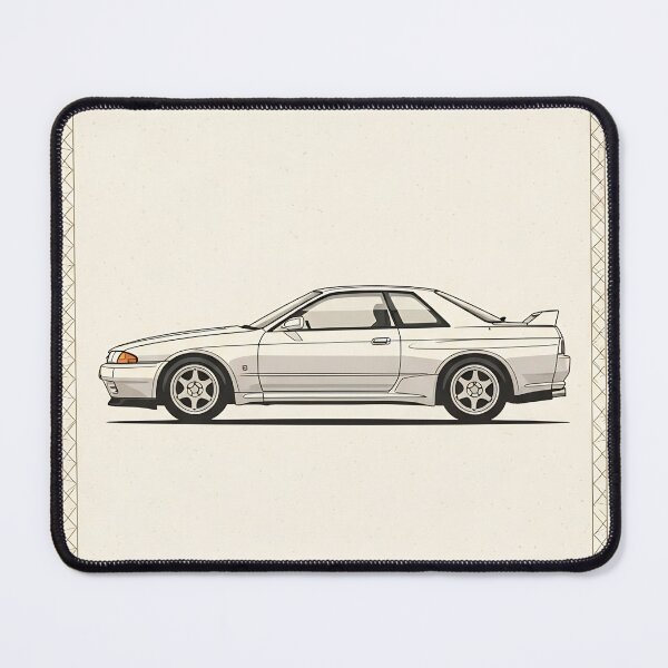 Item preview, Nissan Skyline GT-R R32 Godzilla JDM Vintage Postage Stamp Art designed and sold by Motorline44.