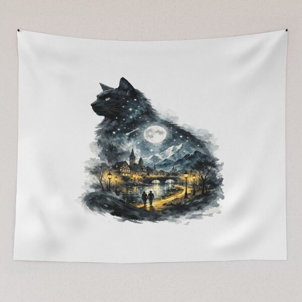 Item preview, Curious Cats Exploring the World Gifts for Cats lover designed and sold by MalwasBasket.