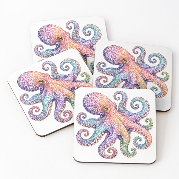 Item preview, Colorful Octopus designed and sold by PaintedbyCarol.