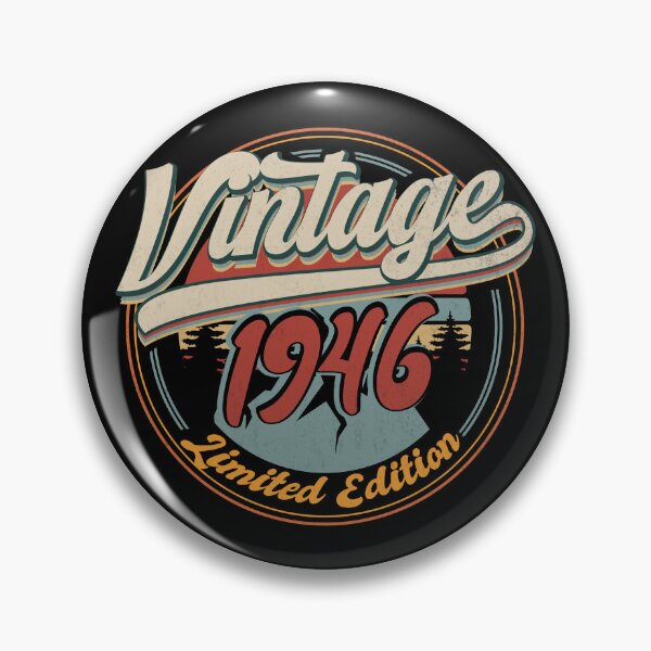 Item preview, Born in 1946 vintage 80th birthday retro gift designed and sold by FernaRoje.