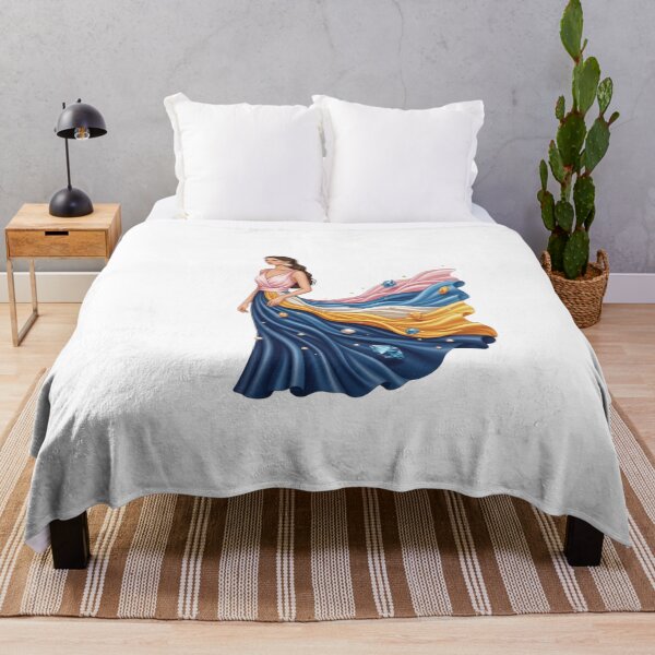 Item preview, Rainbow Gown Woman Pearl Illustration designed and sold by AbanoubStore.