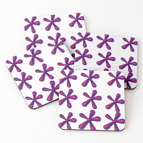 Item preview, Pink & Purple Liquid Chrome Stars Pattern designed and sold by Rawafi Art Studio.