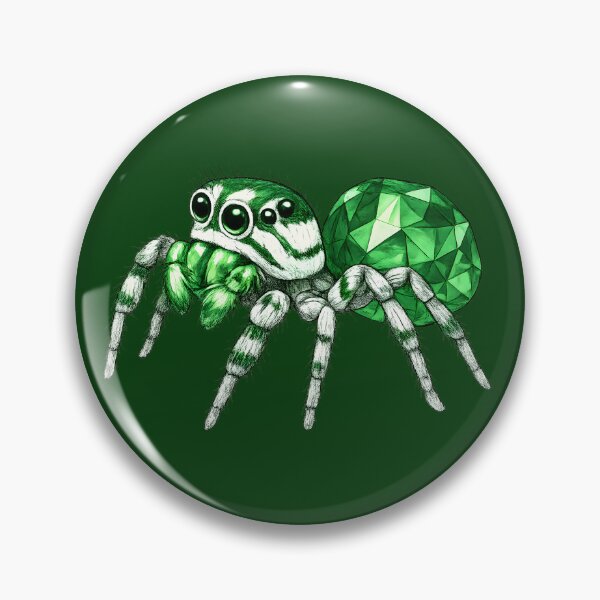 Artikelvorschau, Grüne springende Spinne entworfen und verkauft von Sapphire Spider Innovations.