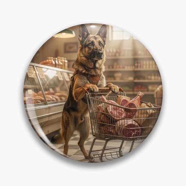 Item preview, German Shepherd Visits the Butchery designed and sold by Tridentulus.