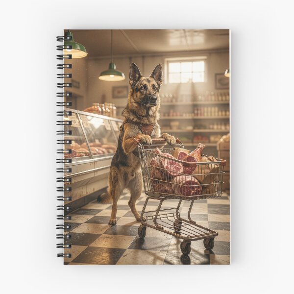 Item preview, German Shepherd Visits the Butchery designed and sold by Tridentulus.