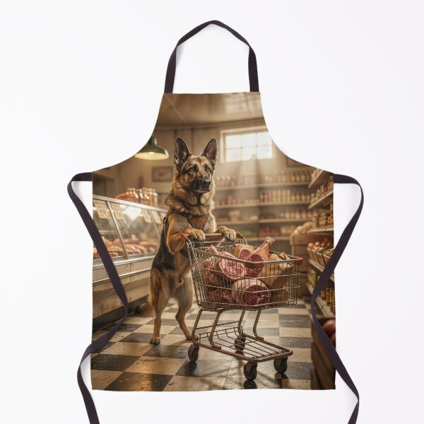 Item preview, German Shepherd Visits the Butchery designed and sold by Tridentulus.