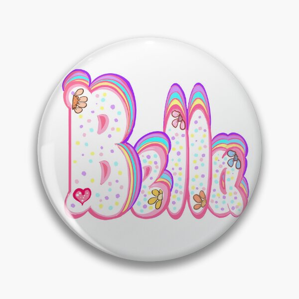 Item preview, Bella The Top 10 best personalized gifts Isabel Isabella Izabel bubble letters with floral pastel sprinkles personalised Graffiti name Bella designed and sold by Artonmytee.