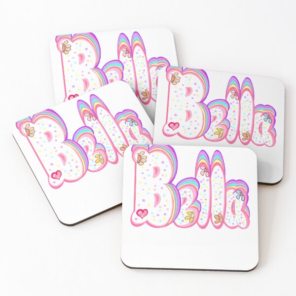 Item preview, Bella The Top 10 best personalized gifts Isabel Isabella Izabel bubble letters with floral pastel sprinkles personalised Graffiti name Bella designed and sold by Artonmytee.