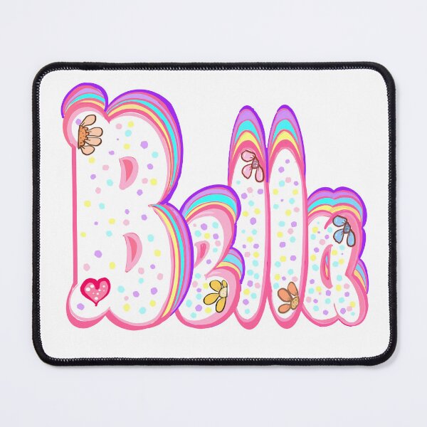 Item preview, Bella The Top 10 best personalized gifts Isabel Isabella Izabel bubble letters with floral pastel sprinkles personalised Graffiti name Bella designed and sold by Artonmytee.