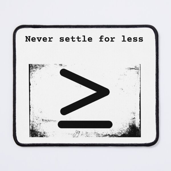 Item preview, Never settle for less designed and sold by Tees Merch.