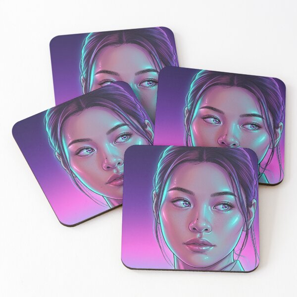 Item preview, Princess Nano Neon Thai GL Series Lgbtq+ Love Sapphic Decor Poster Print Art Comic designed and sold by Mind Space.