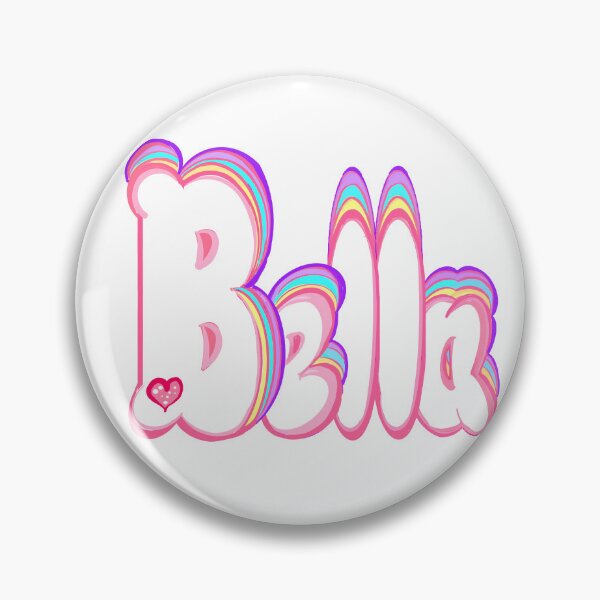 Item preview, Bella The Top 10 best personalized gifts Isabel Isabella Izabel bubble letters with floral pastel colors personalised Graffiti name Bella designed and sold by Artonmytee.