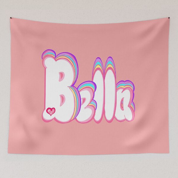 Item preview, Bella The Top 10 best personalized gifts Isabel Isabella Izabel bubble letters with floral pastel colors personalised Graffiti name Bella designed and sold by Artonmytee.