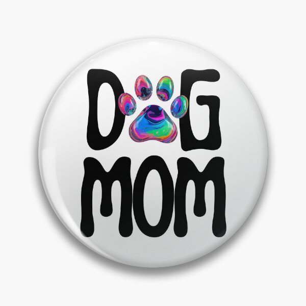 Item preview, DOG MOM PSYCHEDELIC PAW PRINT designed and sold by threadsjam.