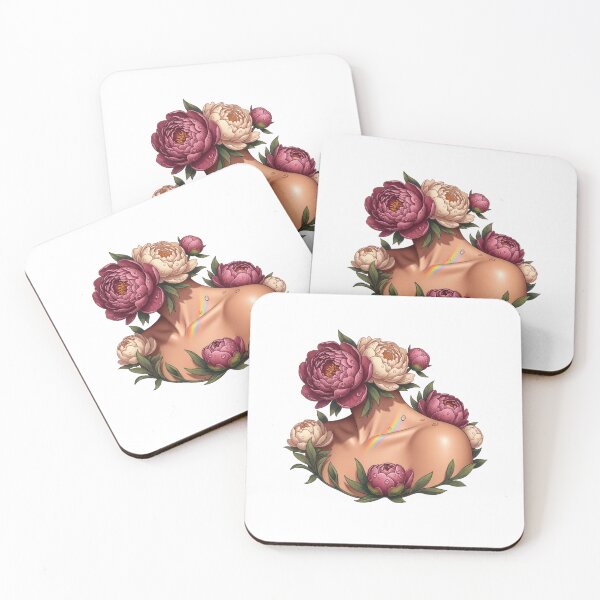 Item preview, Floral Rainbow Shoulder Illustration designed and sold by AbanoubStore.