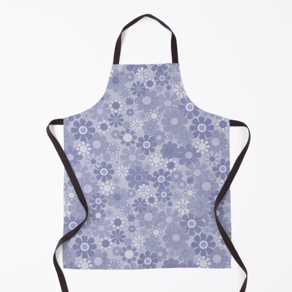 Item preview, Retro 70s Floral Pattern in Blue Lavender designed and sold by kierkegaard.