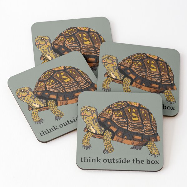 Item preview, Think Outside the Box Eastern Box Turtle designed and sold by E-B-Designs.