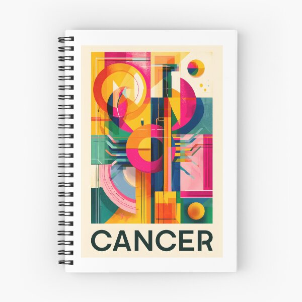 Item preview, Cancer Zodiac Energy in Bold Geometric Harmony and Vibrant Celestial Expression designed and sold by OlfactoART Studio.