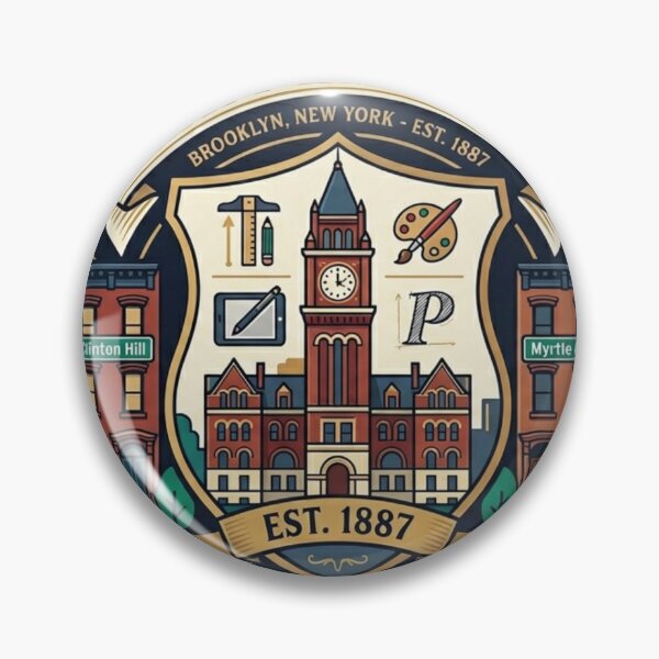 Item preview, Pratt Institute Brooklyn NY Vintage Crest Design - designed and sold by Wear Sculpt.