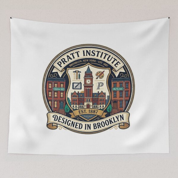 Item preview, Pratt Institute Brooklyn NY Vintage Crest Design - designed and sold by Wear Sculpt.