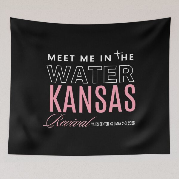 Item preview, Meet Me In The Water Kansas Revival Yates Center KS May 2 3 2026 designed and sold by cozygamerstore.