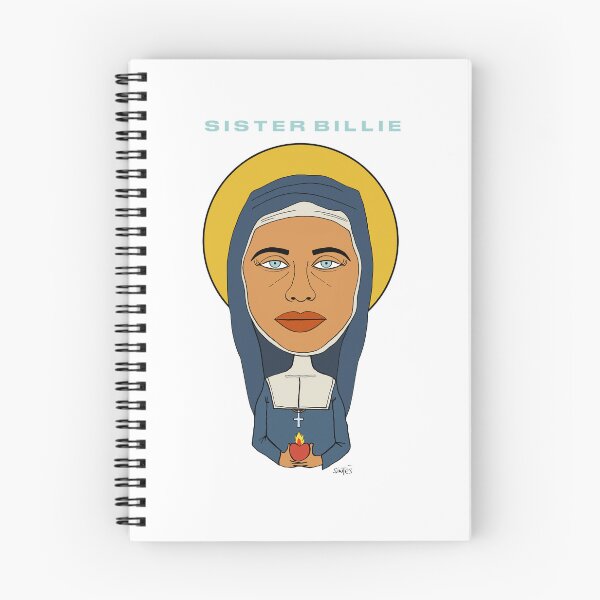 Item preview, A hand-drawn portrait of Billie dressed as a nun. Fan art. designed and sold by Eric Sintès.