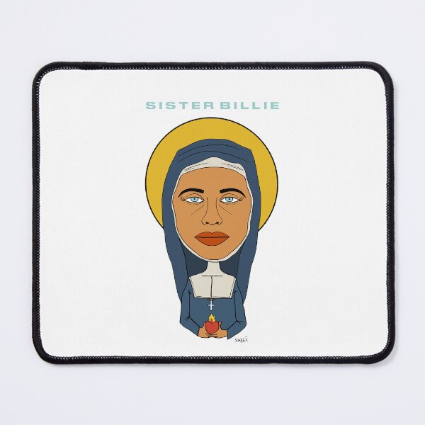 Item preview, A hand-drawn portrait of Billie dressed as a nun. Fan art. designed and sold by Eric Sintès.