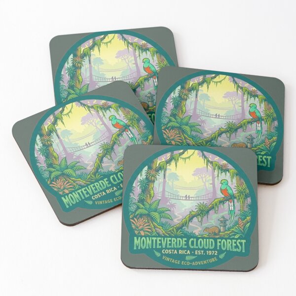 Item preview, Monteverde Cloud Forest Costa Rica Vintage Quetzal Bird Badge designed and sold by MT-Hub | Art for Every Soul.